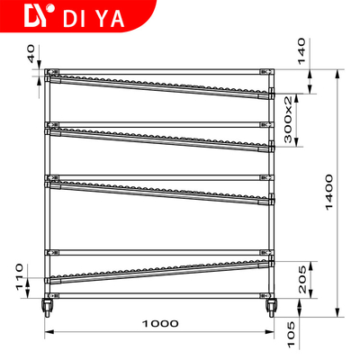 Modular system Industrial Lean Pipe Racking System Shelf