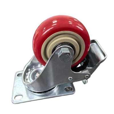 3 Inch Medium Flat Casters Industrial Casters Wheels Furniture Medical Swivel Castor  Caster Wheel for Trolley with brake