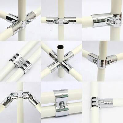 HJ-16 Chrome-plated Metal Pipe Connector  for Esd Workbench