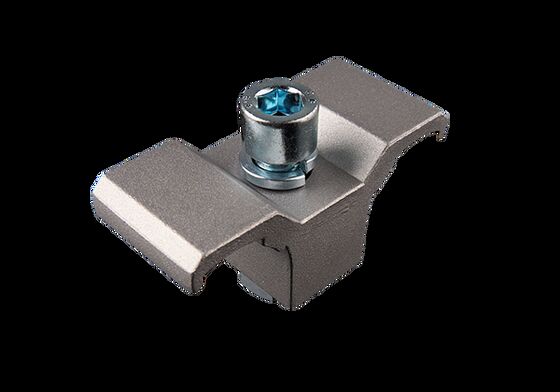 Third-generation 6063 Aluminum Caster Fixing Assembly with Sandblasting Surface for Lean Pipe Fittings