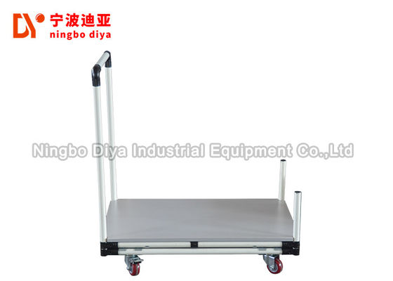 Industrial Lean Pipe Mobile Tool Cart , Workshop Trolley Cart With 3" PU Casters