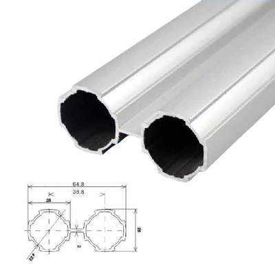 Design for Shelf Aluminum Profile Customized Silver Oem Surface Series Finish Temper Flat Color Square Mill